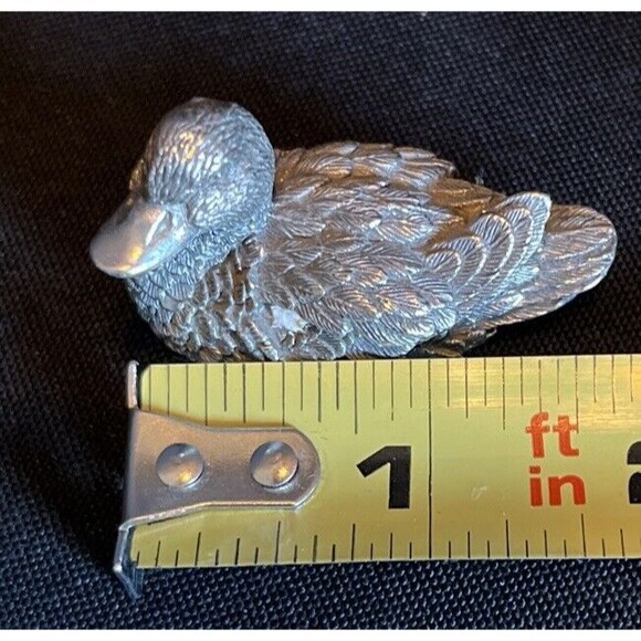 Royal Selangor 1994 Pewter  Ducks 54-7422 Flaw Missing Small Piece Of Pewter - Picture 9 of 10